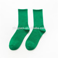 Heißer Verkauf Großhandel Damen Socken Herbst Winter Plain Reine Farbe Baumwolle Damen Socken